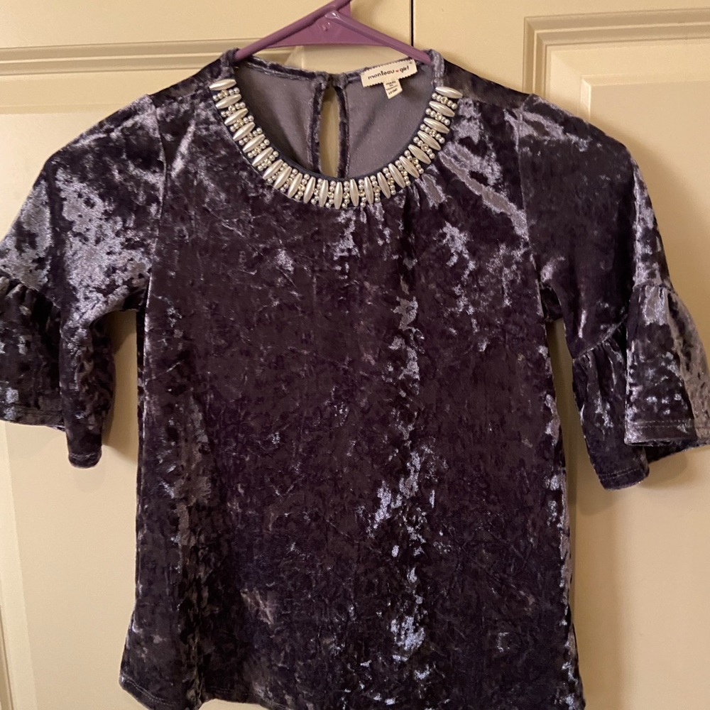 Dressy Monteau Girl top with beads